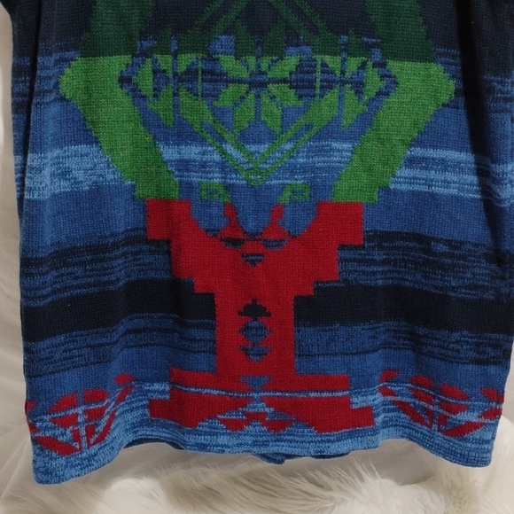 SALE! Chaps Multicolor Aztec Knit Vest Sz.1X Worn 1X #701 CRATE - Picture 10 of 10